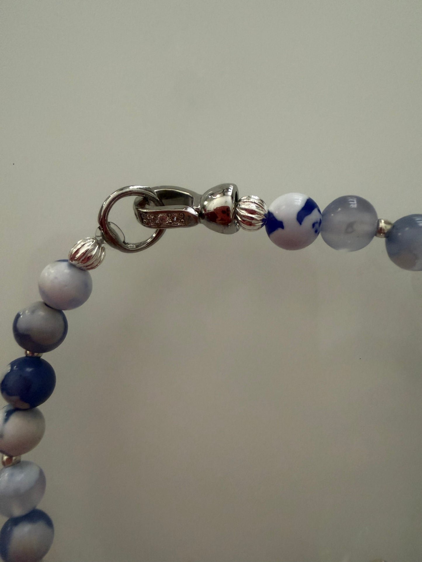 Bracelet en agate nuage - tortue
